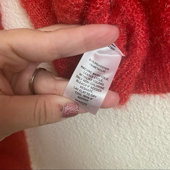 1901 - Kids' Twist Back Sweater In Red Bittersweet Size 10/12 L - Picture 4 of 5